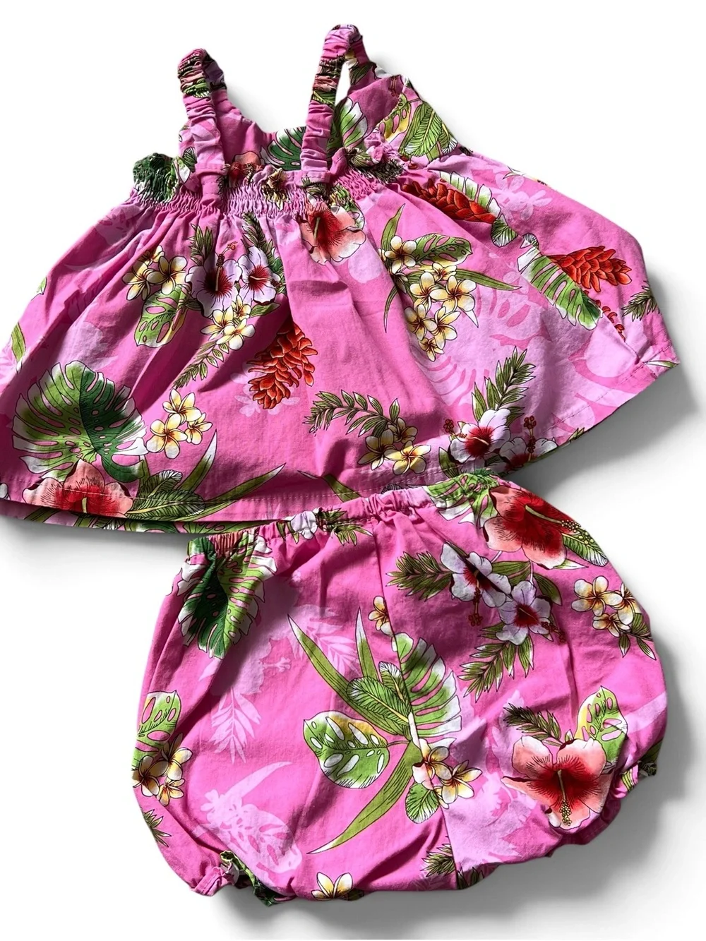 Baby Girl Hawaiian Style 3-Set Bundle, 6 months